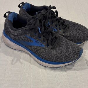 Brooks Black and Blue Athletic Shoes